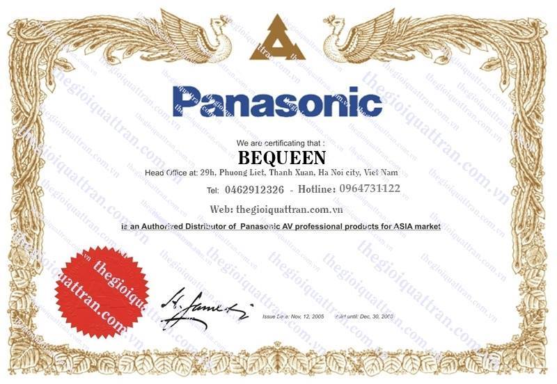Thế Giới Quạt Trần Đại Lý Cấp 1 Hàng Đầu  thương hiệu Panasonic